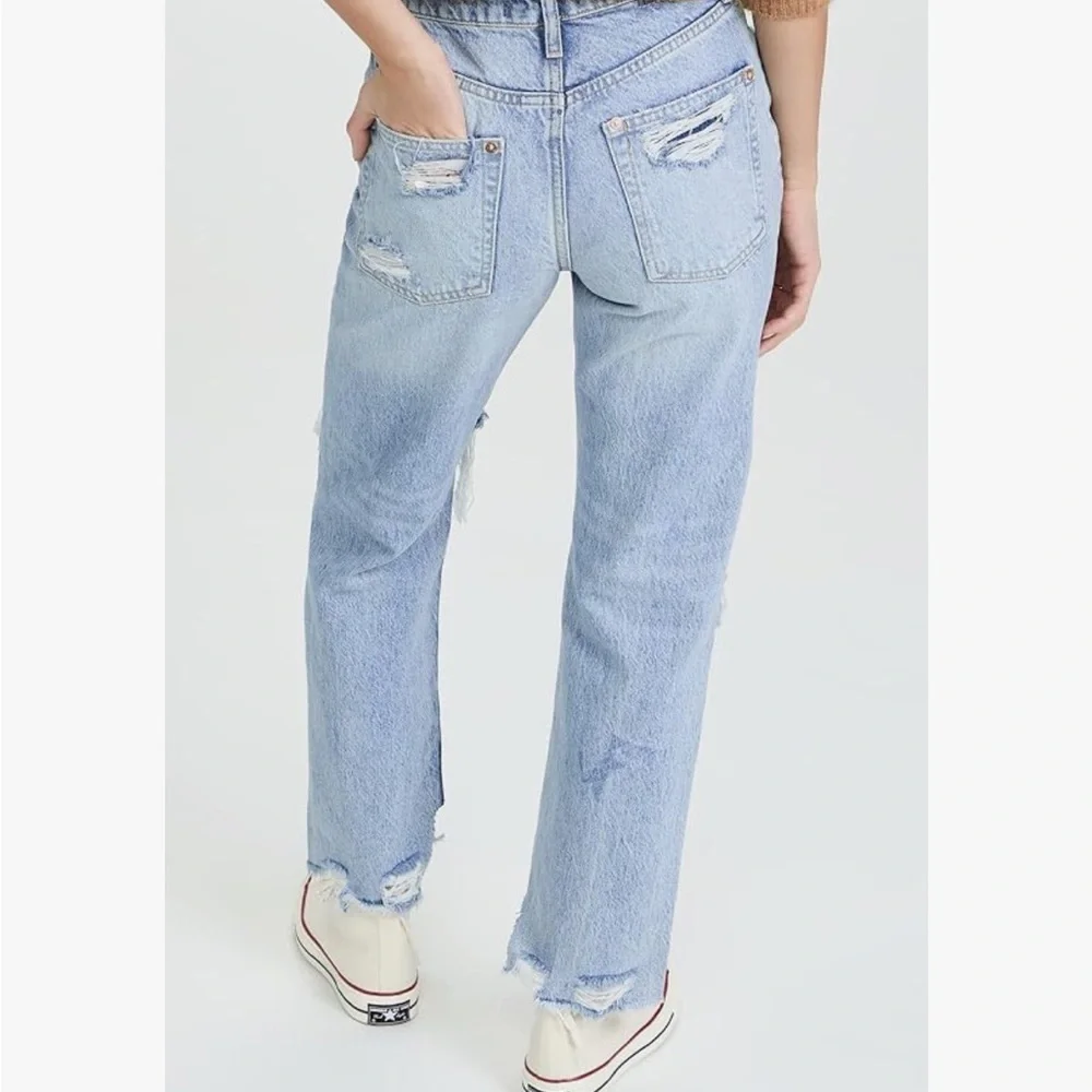 Free People Women's Tapered Baggy Boyfriend Jeans - Picture 2 of 8